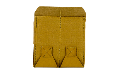 Blue Force Gear Belt Mounted Ten-Speed Double Pistol Magazine Pouch, Adjustable Belt Loop, Coyote Brown BT-TSP-PISTOL-2-CB