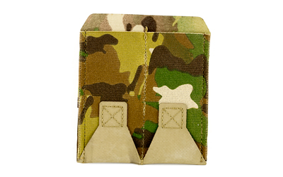 Blue Force Gear Belt Mounted Ten-Speed Double Pistol Magazine Pouch, Adjustable Belt Loop, MultiCam BT-TSP-PISTOL-2-MC