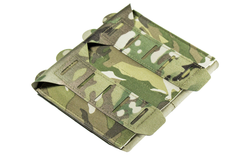 Blue Force Gear 10 Speed, Double Magazine Pouch, Helium Whisper Attachment, Fits (2) AR-15 Magazine, Elastic Construction, Multicam HW-TSP-M4-2-SB-MC
