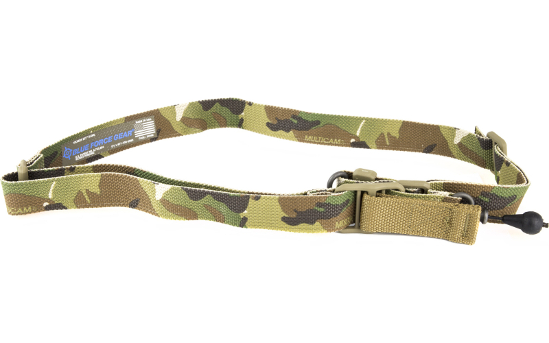 Blue Force Gear Molded Acetal Adjuster Sling, 2-To-1 Point Sling, Multi-Cam VCAS-2TO1-RED-125-AA-MC