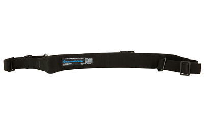 Blue Force Gear Vickers Combat Applications Sling, Padded 2 Point Combat Sling with Metal Hardware, 54"-64" Length, Black, 1.25" Webbing VCAS-200-OM-BK