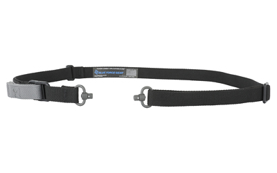 Blue Force Gear Vickers ONE Sling, 2-Point Combat Sling, Push Button Swivels, 54" with Adjuster Tightened, Black, 1" Webbing VCAS-PB-100-AA-BK