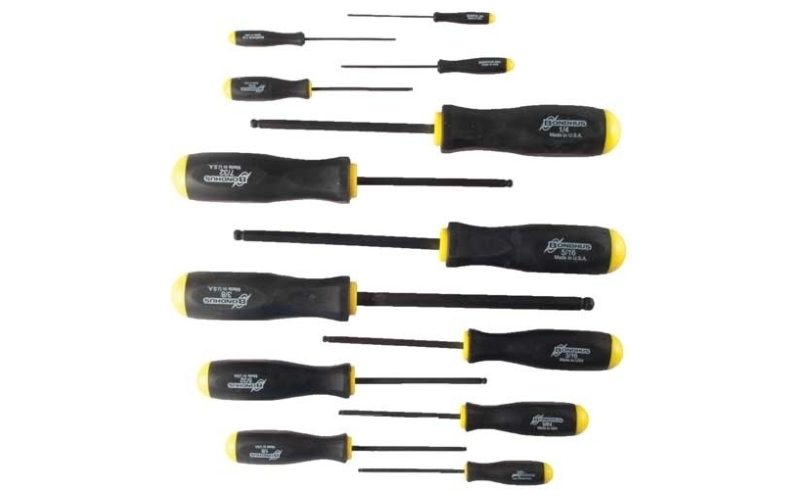 Bondhus Bondhus 13-piece standard hex screwdriver set - .050-3/8