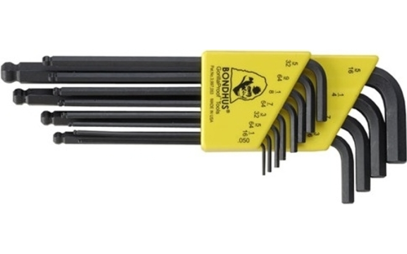 Bondhus Sae ball-hex ''l'' wrench set