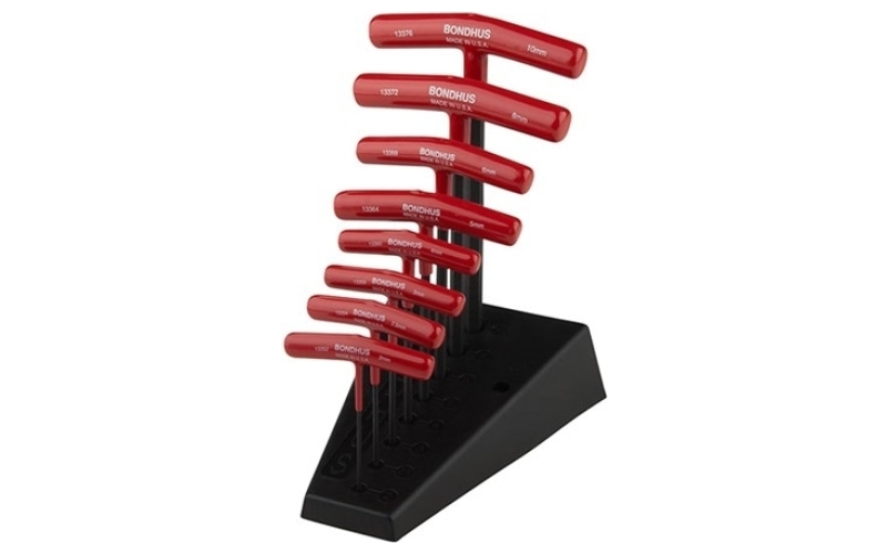 Bondhus Metric hex t-handle 8-piece set