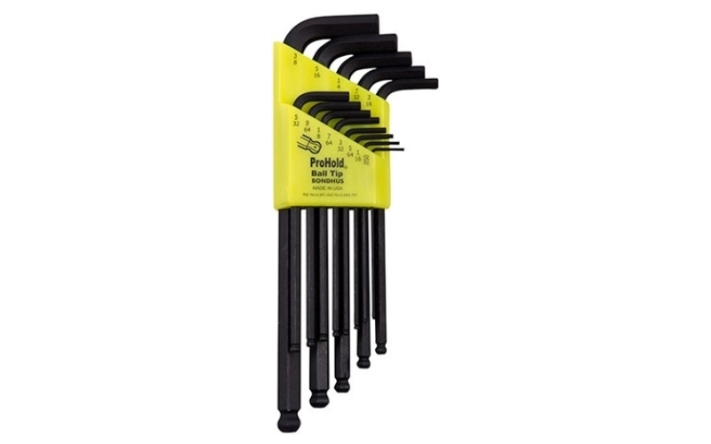 Bondhus Prohold tip ball end l-wrenches-inch