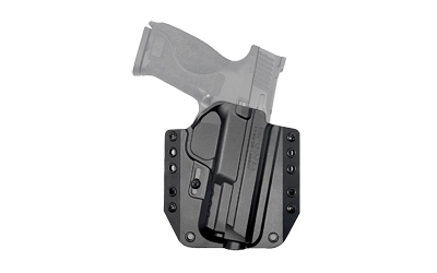 Bravo Concealment BCA, OWB Concealment Holster, 1.5" Belt Loops, Fits S&W M&P 9/40 Full Size, Right Hand, Black, Polymer BC10-1014