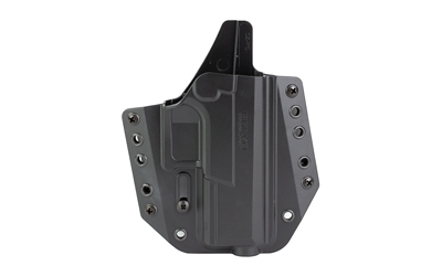 Bravo Concealment BCA, OWB Concealment Holster, 1.5" Belt Loops, Fits CZ P-10C, Right Hand, Black, Polymer BC10-1024