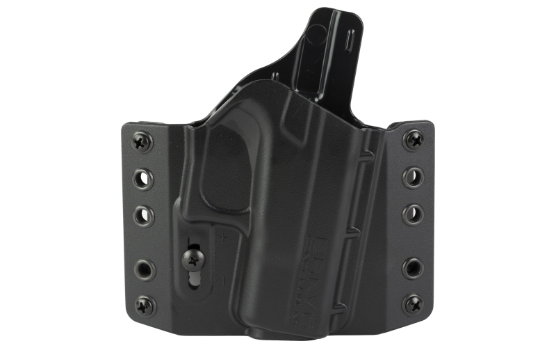 Bravo Concealment BCA, OWB Concealment Holster, 1.5" Belt Loops, Fits Glock 42, Matte Finish, Black, Polymer Construction, Right Hand BC10-1033
