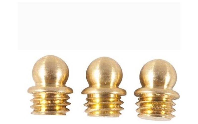 Bradley Gunsight Brass skirted bead, 1/8'' 6-48 tpi, gold, 3-pak