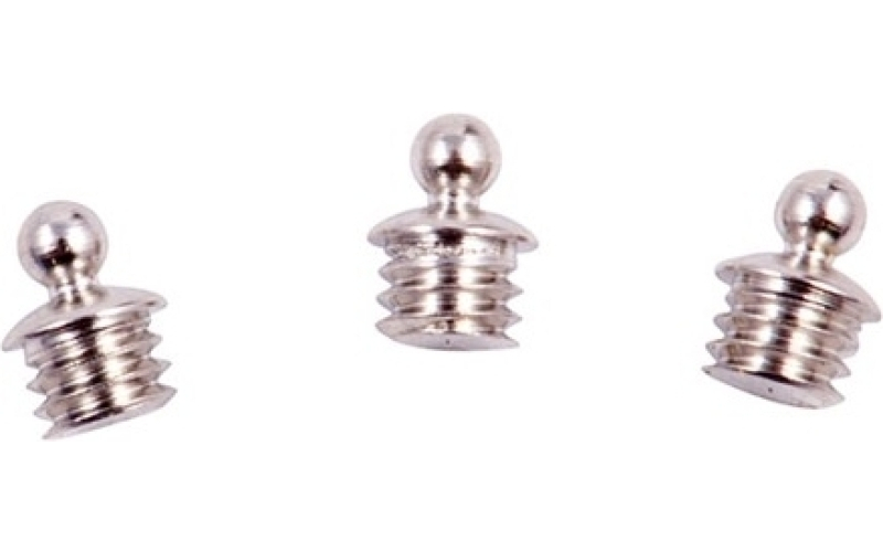 Bradley Gunsight Brass skirted bead, 1/16'' 3-56 tpi, dull silver, 3-pak