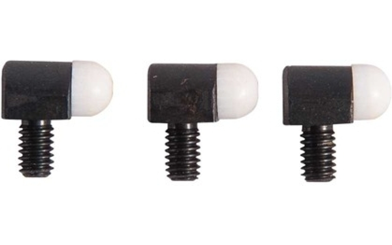 Bradley Gunsight Std bead, 5/32'' 3-56 tpi, 5/32'' shank, white, 3-pak
