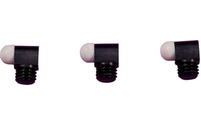 Bradley Gunsight Std bead, 5/32'' 8-40 tpi, 1/8'' shank, white, 3-pak