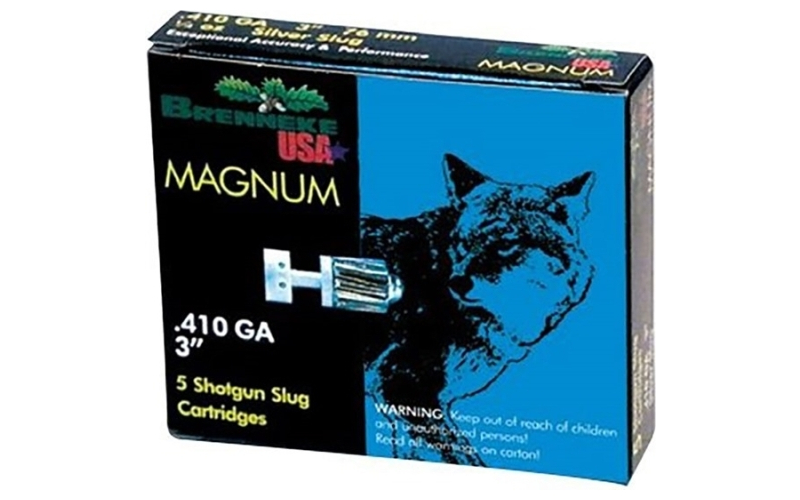 Brenneke Usa 410 bore 3'' 1/4oz slug 5/box