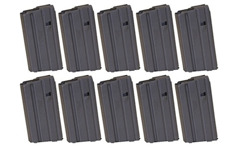 Brownells Ar-15  magazine ss 223/5.56 20rd aluminum gray 10 pack