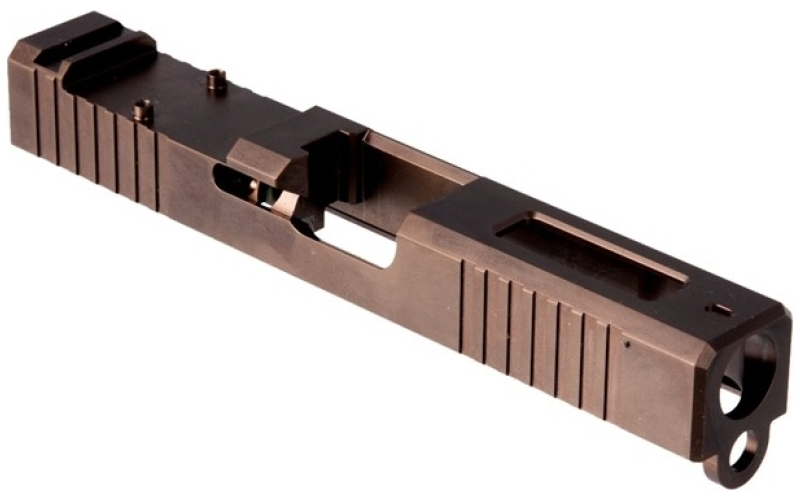 Brownells Rmr slide +window for gen3 glock~ 19 bronze pvd