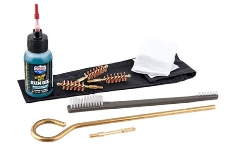 Brownells 9mm/.38/.357 handgun kit with dewey rod and lucas oil