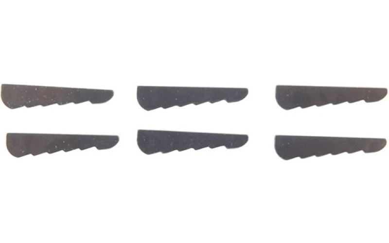Brownells Rear sight single step elevators 0.050'' black 6 pack