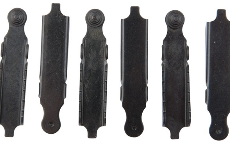 Brownells Rear sight long double step elevators black 6 pack