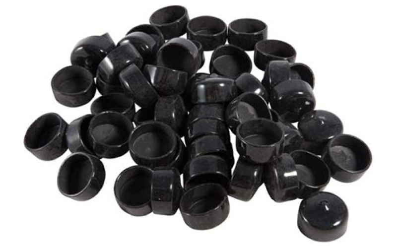Brownells 1'' (2.5cm) black vinyl tube cap 50 pack
