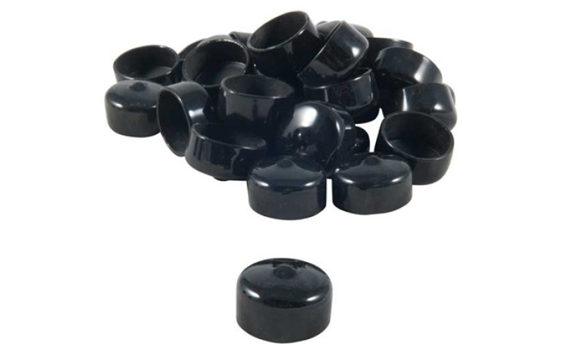 Brownells 1'' (2.5cm) black vinyl tube cap 100 pack