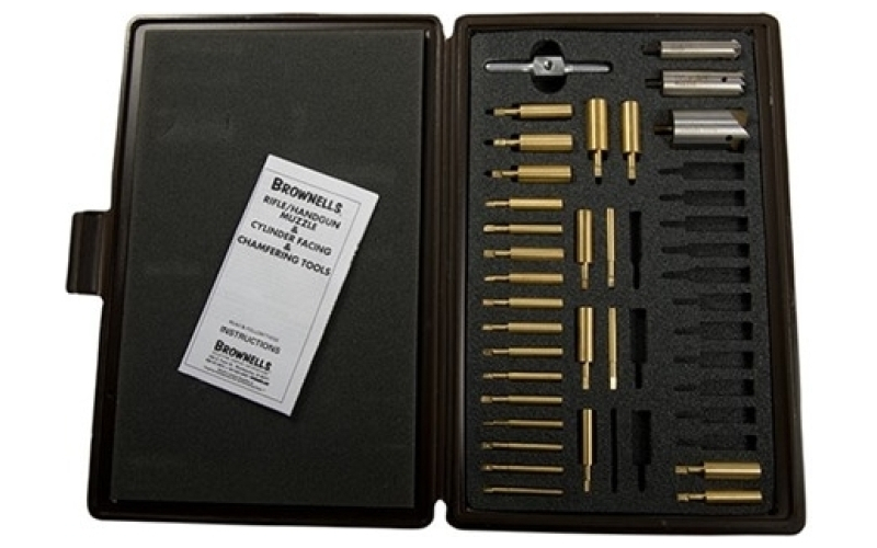 Brownells Rifle master facing/chamfering set w/brass pilots