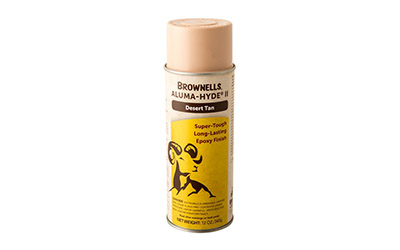 Brownells Aluma-HydeII, 12 oz. Matte Desert Tan aerosol,  083-002-211wb, mfr part: 1a29s802