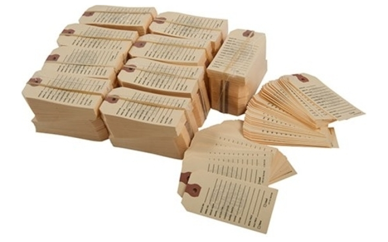 Brownells Manilla gun price tags 1,000 pack