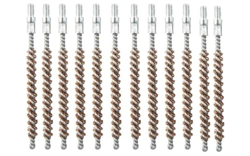 Brownells 22 caliber double-tuff bronze rifle brush 12 pack