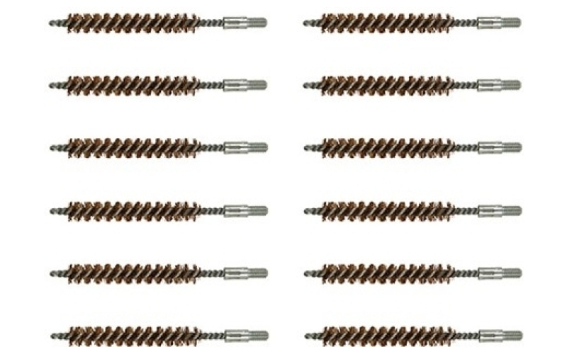 Brownells 270 caliber double-tuff bronze rifle brush 12 pack