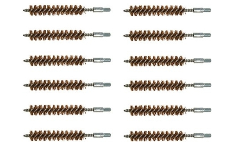 Brownells 35-38 caliber double-tuff bronze rifle brush 12 pack