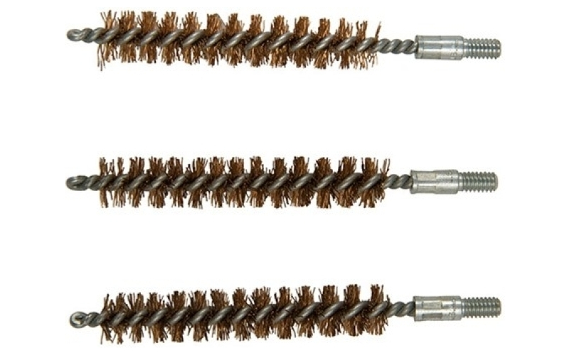 Brownells 375 caliber double-tuff bronze rifle brush 3 pack