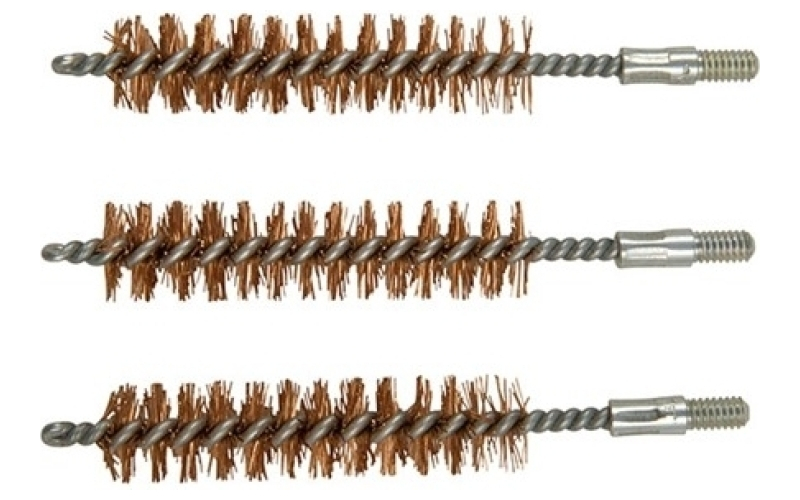 Brownells 458 caliber double-tuff bronze rifle brush 3 pack