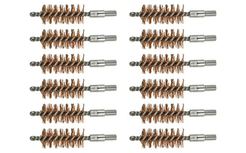 Brownells 475-480 caliber double-tuff bronze pistol brush 12 pack