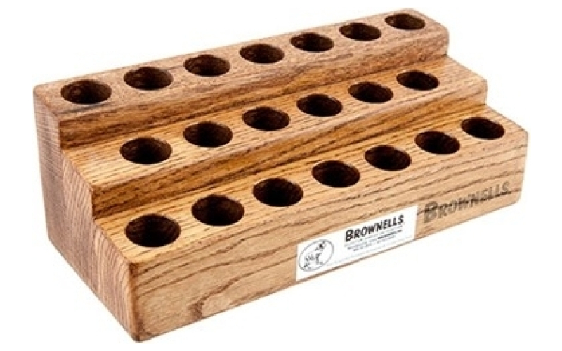 Brownells Oak screwdriver bench block