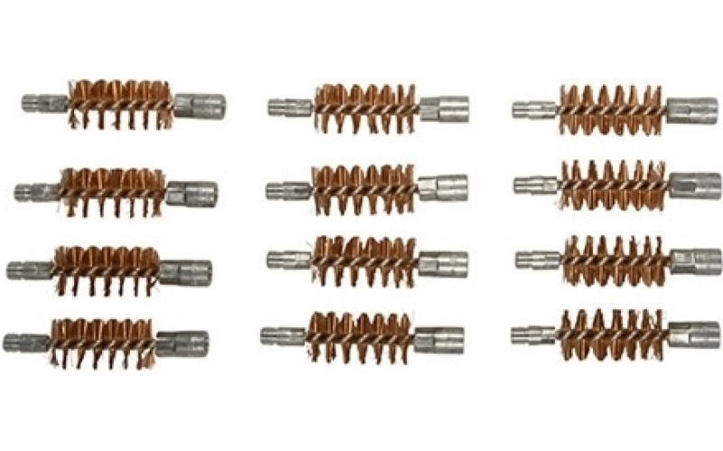 Brownells 12 gauge double-up bronze brushes 12 pack