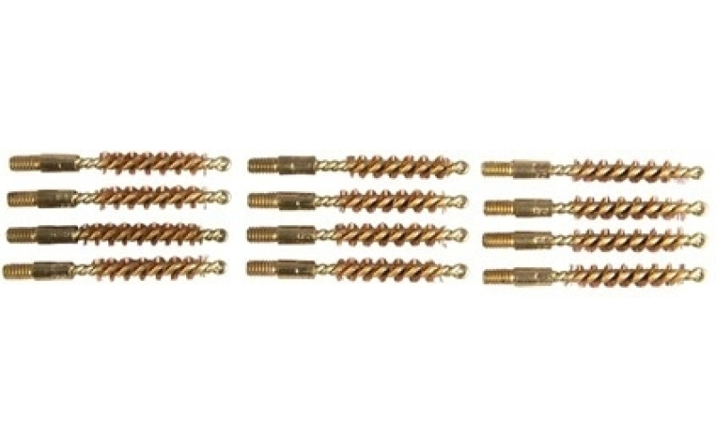 Brownells 22 caliber ''special line'' brass pistol brush 12 pack