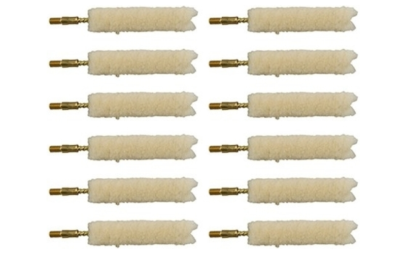 Brownells 10mm, 40 caliber wool bore mop 12 pack