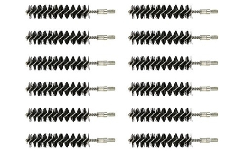 Brownells 44-45 caliber 8-32m nylon rifle brush 12/pack