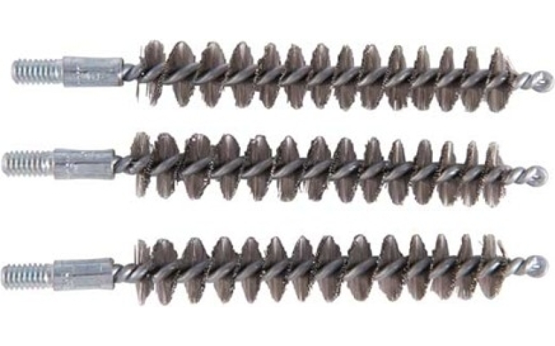 Brownells 38/357 caliber stainless steel revolver chamber brush 3pk