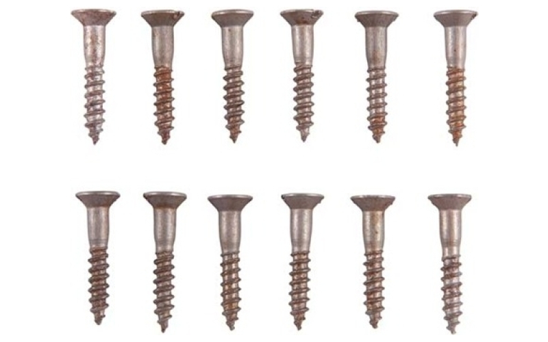 Brownells 4x5/8'' steel flat head wood screws blued 12 pack
