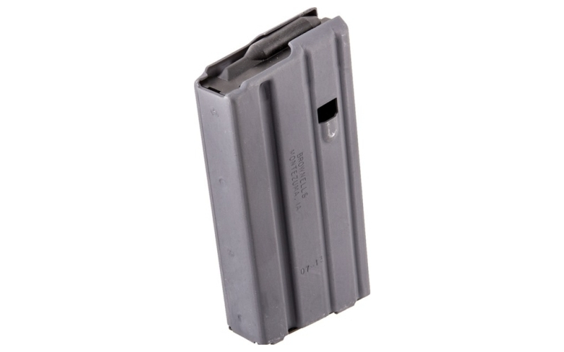 Brownells Ar-15  magazine ss 223/5.56 20rd aluminum gray