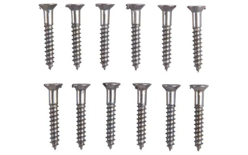 Brownells 4x3/4'' steel flat head wood screws blued 12 pack