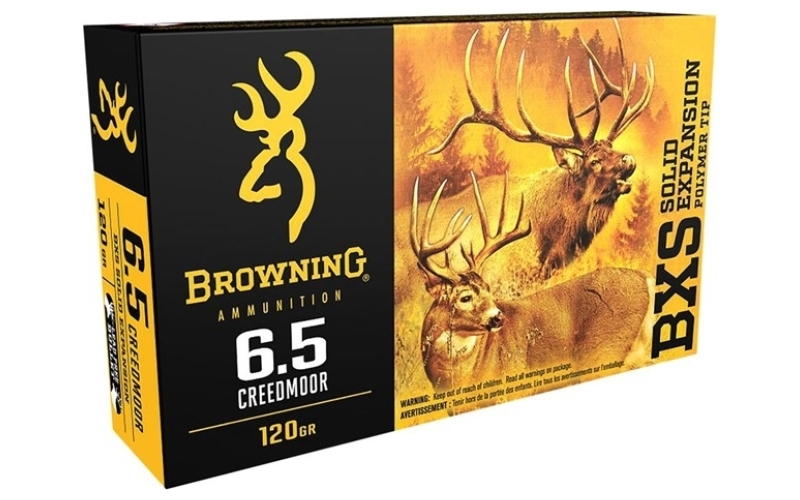 Browning 6.5 creedmoor 120gr copper expansion polymer tip 20/box