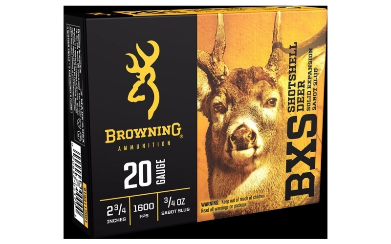 Browning 20 gauge 2-3/4'' 3/4oz sabot slug 5/box