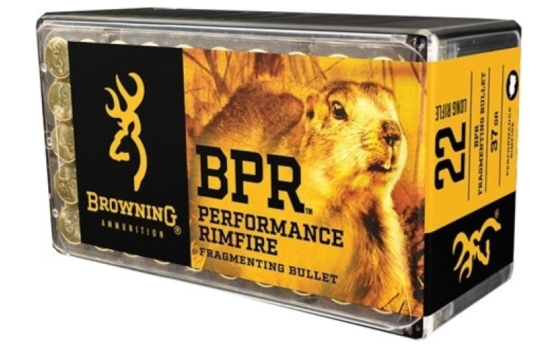 Browning 22 long rifle 37gr fragmenting bullet 50/box