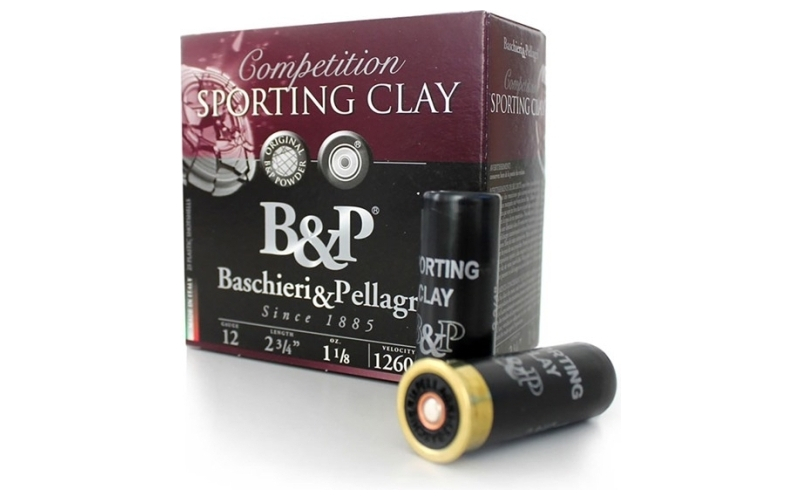 Baschieri & Pellagri Cartridge Sporting clay 12ga 1 1/8oz case pack 250rds