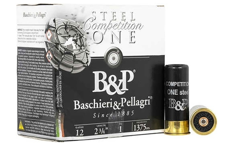 Baschieri & Pellagri Cartridge 12 gauge 2-3/4'' 1oz 1,375fps #9 steel 250 case