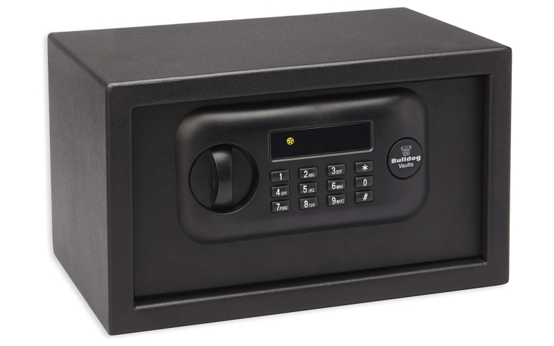 Bulldog Cases Pistol Vault, 12"X8"X7", Digital Lock, Black, Batteries Not Included BD1050
