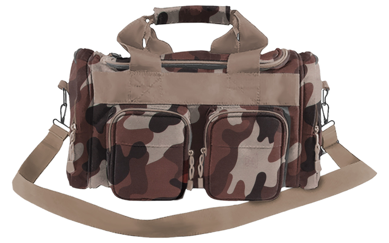 Bulldog Cases Economy Range Bag, 2 Outside Pockets, Nylon, Throwback Camo BD900TBC